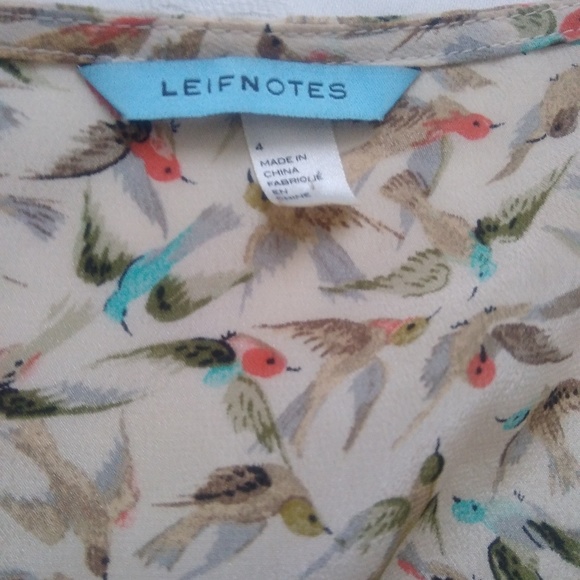 Anthropologie silk blouse puff sleeve Waist Tie - Picture 3 of 3